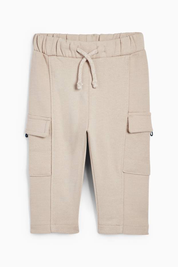 Baby Jungen - Baby-Cargo-Jogginghose - beige