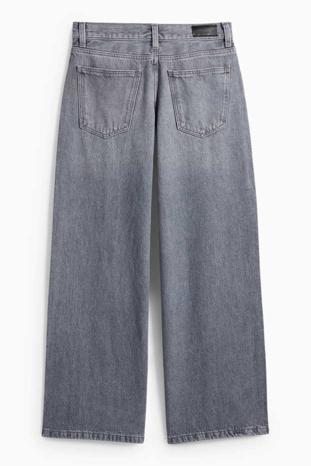 Enfants filles - Jean - jean gris clair