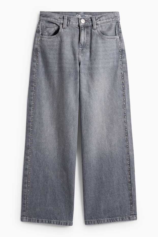 Enfants filles - Jean - jean gris clair