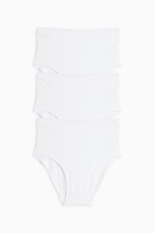 Damen - Multipack 3er - Slip - weiß