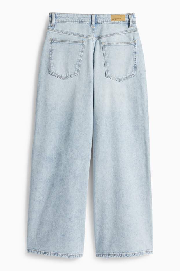 Děti - dívky - Wide leg jeans - džíny - světle modré
