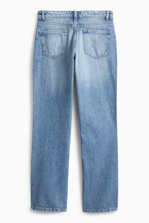 Dámské - Straight jeans - low waist - džíny - světle modré