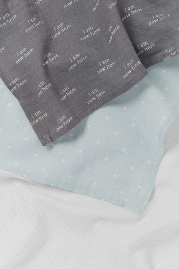 Miminka - chlapci - Plenky pro miminka - bílá/tyrkysová