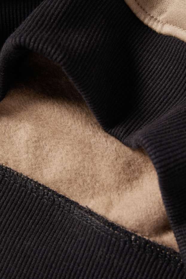 Děti - chlapci - Rallye - mikina s kapucí - světle hnědá