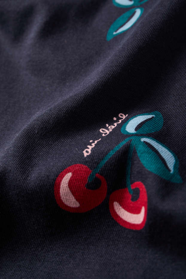 Dona - Camisa de dormir - estampada - blau fosc