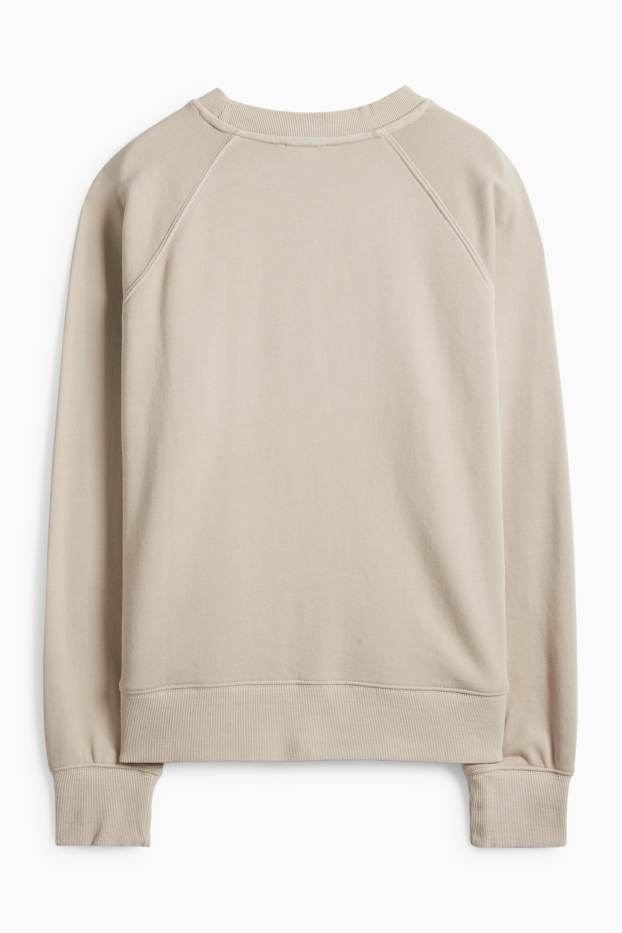 Femei - Bluză de molton - bej