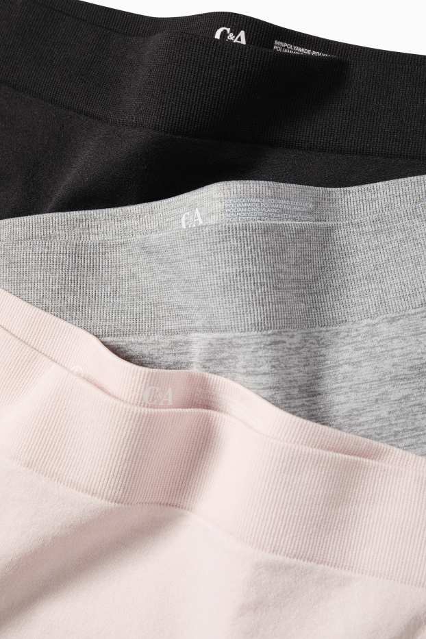 Damen - Multipack 3er - Hipster - grau / rosa