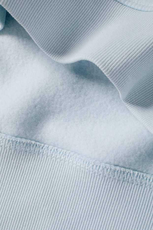 Pánské - Oversized mikina - světle modrá