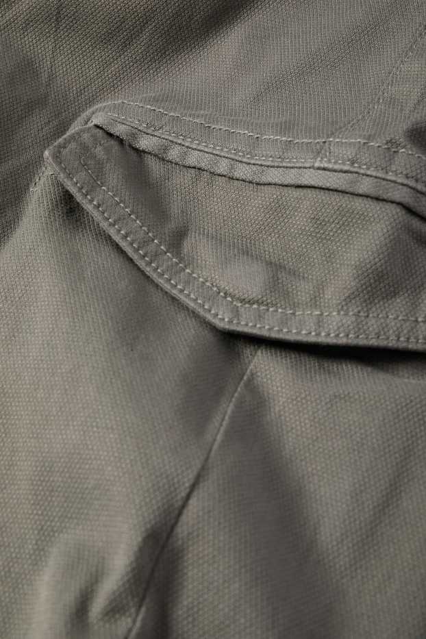 Bărbați - Pantaloni cargo - tapered fit - structurați - gri închis