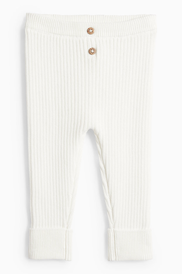 Unisex - Baby broek - wit