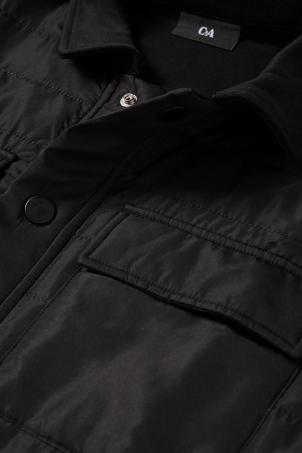 Pánské - Tepláková bunda - černá