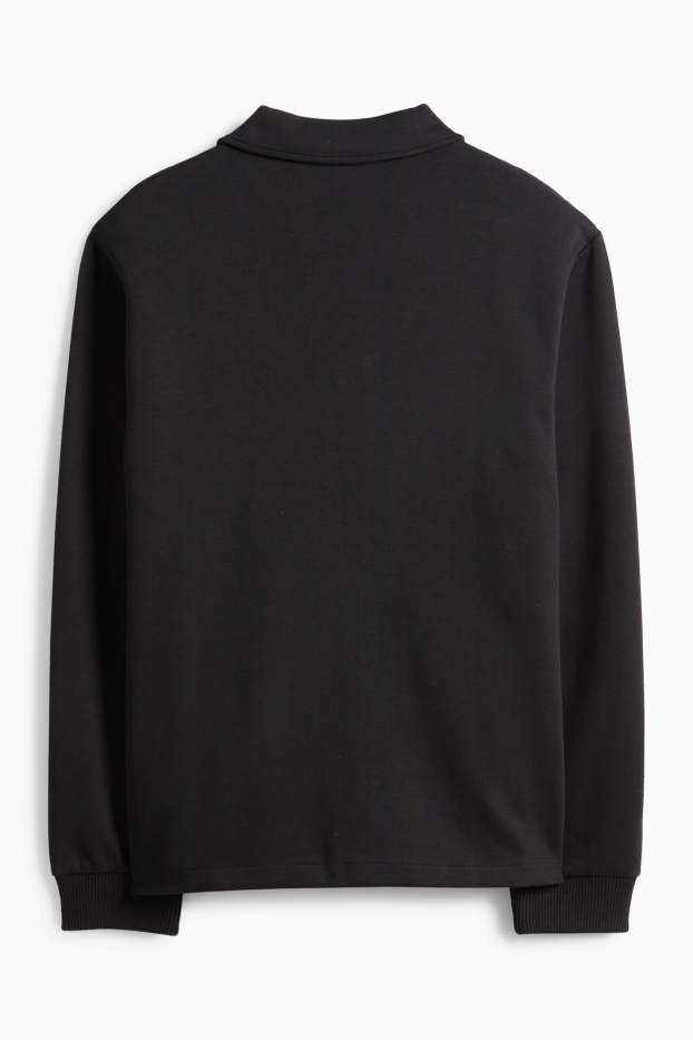 Pánské - Tepláková bunda - černá