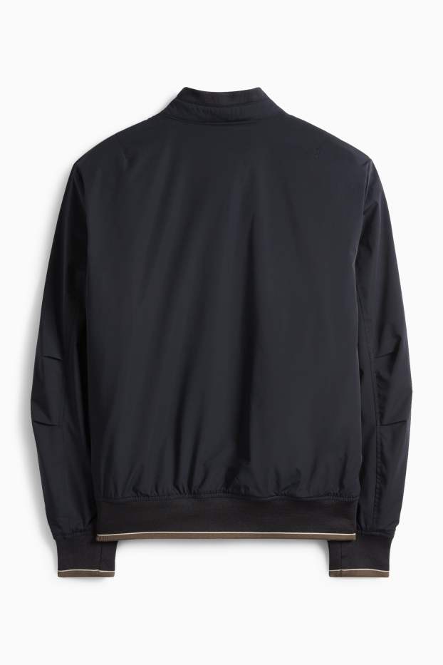 Bărbați - Bluzon - căptușit - rezistent la apă - albastru închis