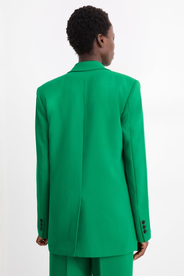 Femei - Blazer lung - relaxed fit - verde