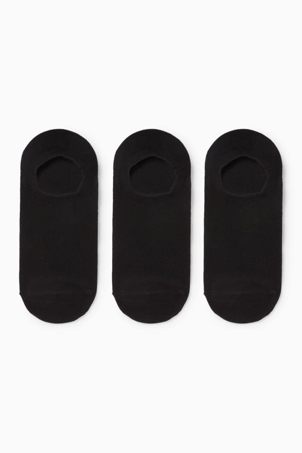 Dámské - Multipack 3 ks - nízké ponožky - černá