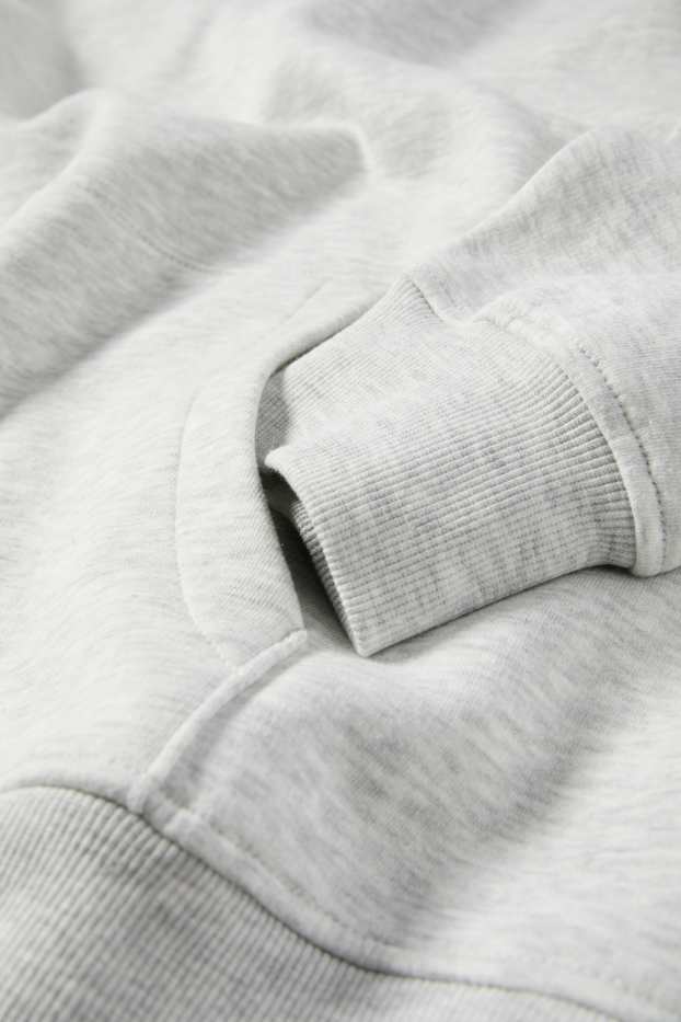 Herren - Oversized-Hoodie - hellgrau-melange