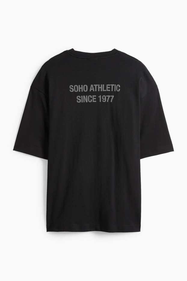 Home - Samarreta de màniga curta - oversized - negre