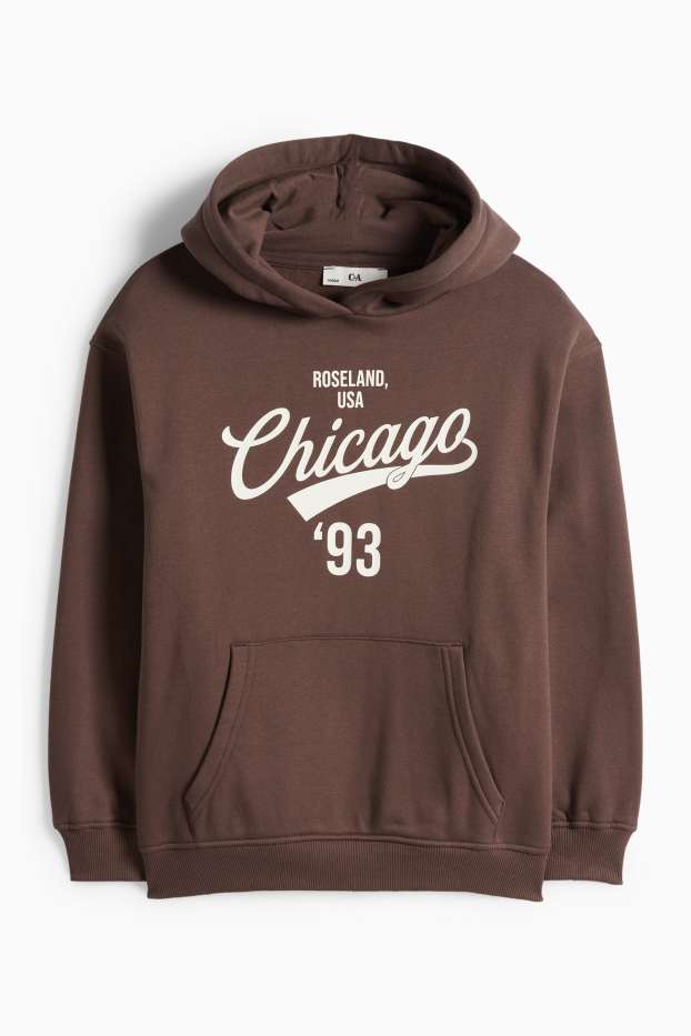 Kinderen: meisjes - Sweatshirt - donkerbruin