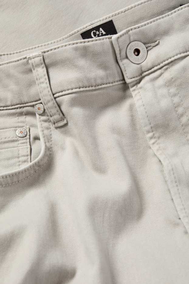 Herren - Hose - Slim Fit - LYCRA® - hellgrau