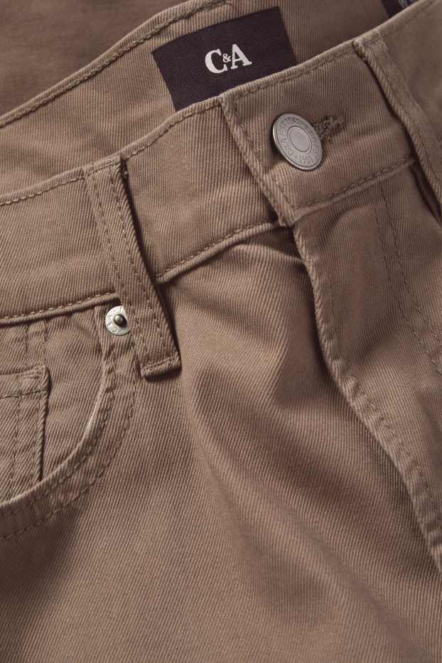 Hommes - Pantalon - regular fit - marron