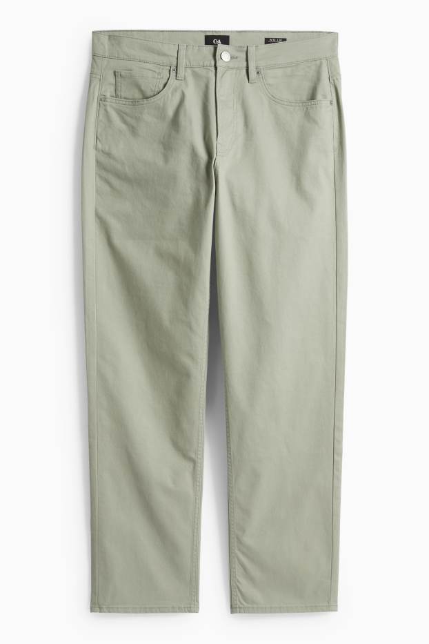 Hommes - Pantalon - regular fit - vert clair