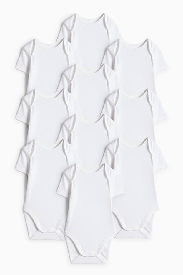 Unisex - Multipack 10 buc. - body bebeluși - alb