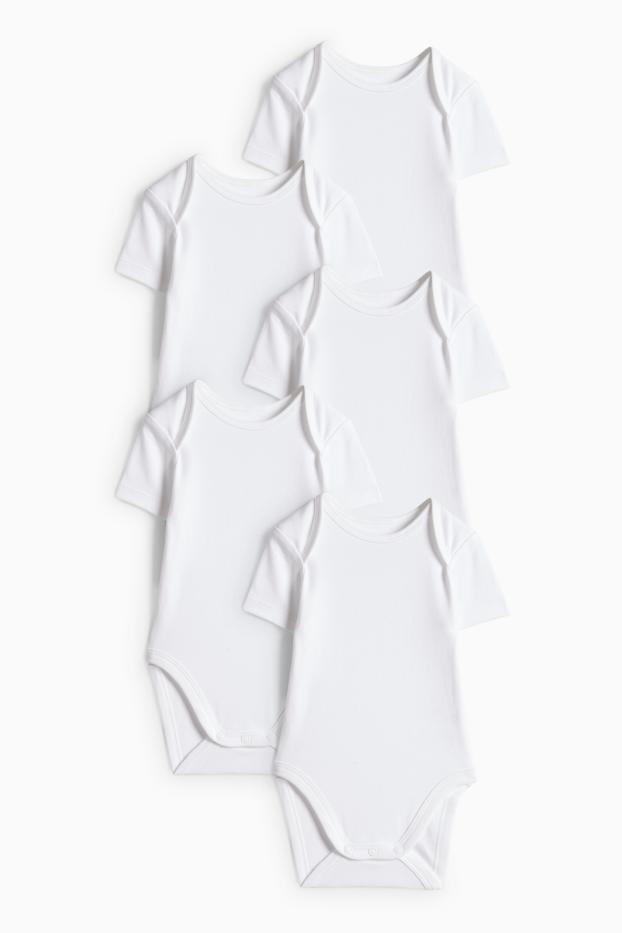 Unisex - Babyrompertje - wit