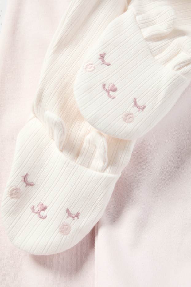 Baby Mädchen - Multipack 2er - Häschen - Baby-Pyjamahose - cremeweiss