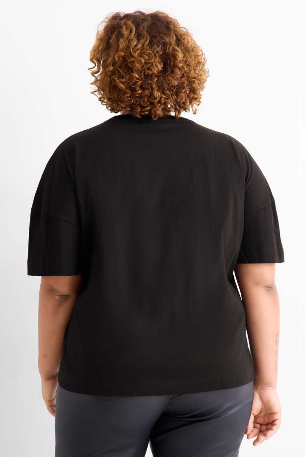 Femmes - T-shirt - regular fit - Peanuts - noir