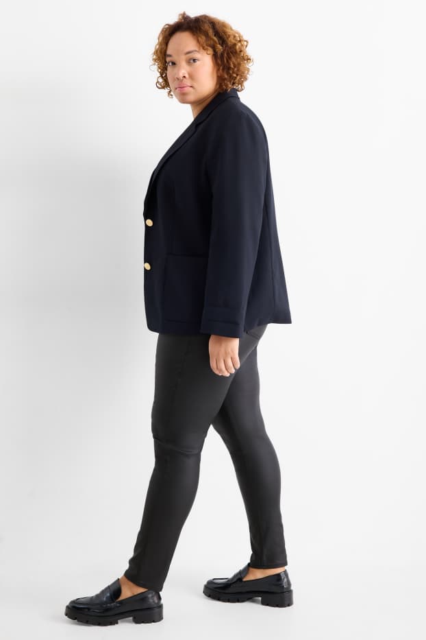 Dames - Pantalon - high waist - skinny fit - zwart