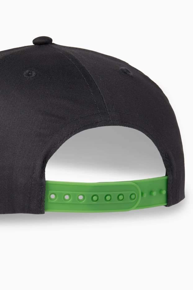 Děti - chlapci - Minecraft - kšiltovka - tmavošedá