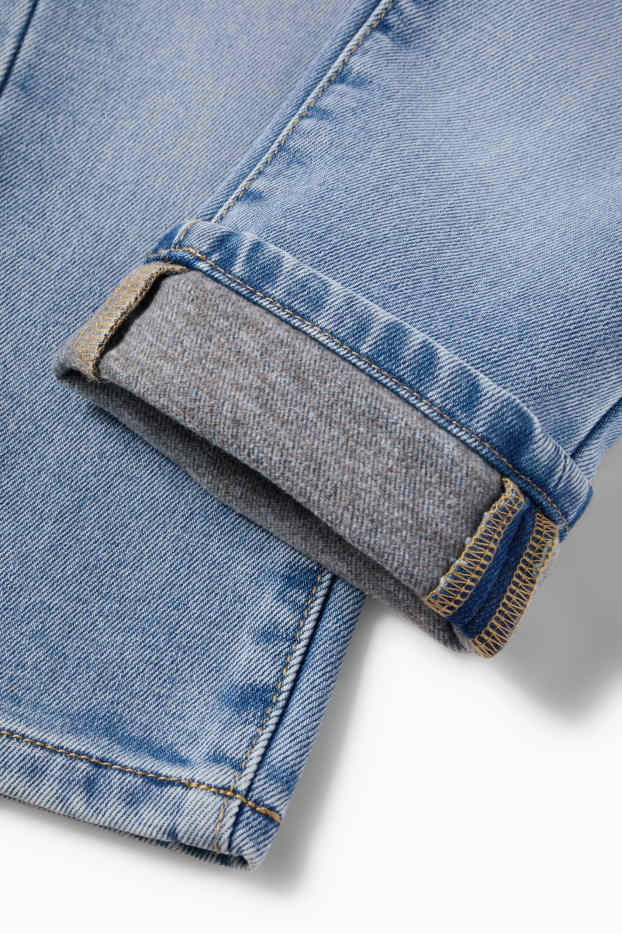 Děti - chlapci - Relaxed jeans - termo džíny - džíny - světle modré