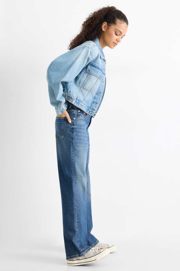 Dámské - Baggy jeans - mid waist - džíny - modré
