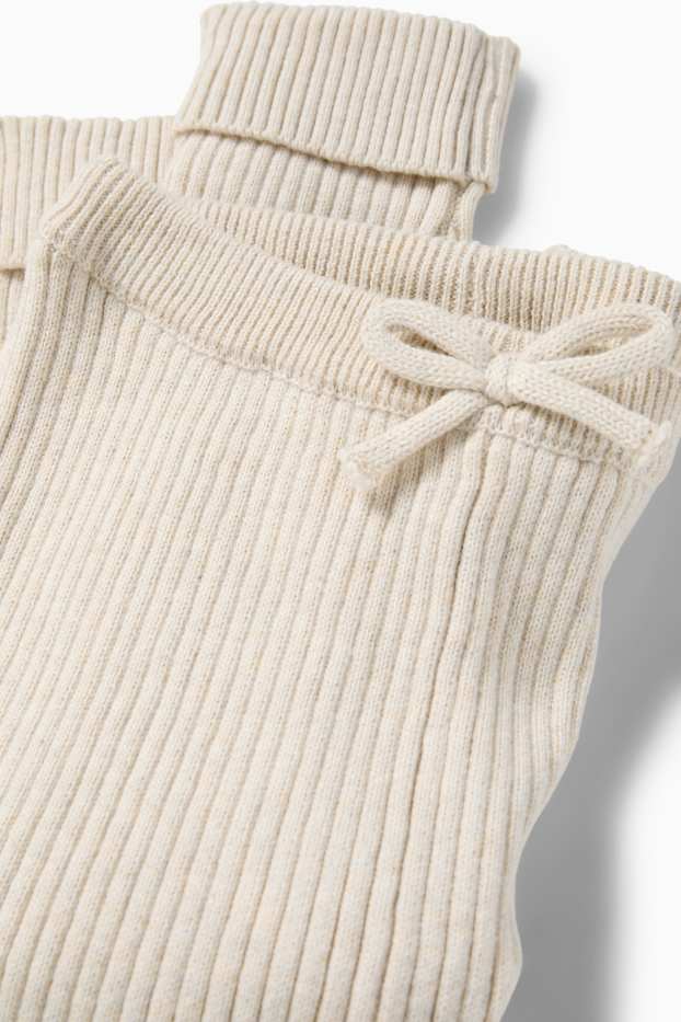 Bebeluși - fete - Colanți bebeluși - bej deschis