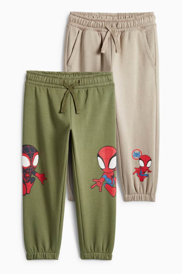 Děti - chlapci - Multipack 2 ks - Spidey a jeho úžasní přátelé - teplákové kalhoty - zelená
