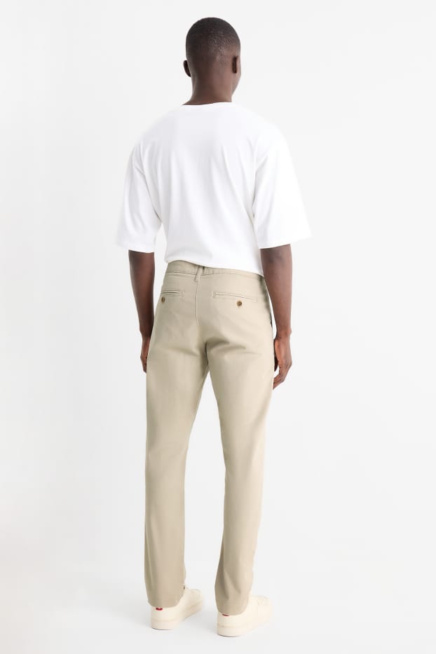 Bărbați - Chino - slim fit - bej deschis