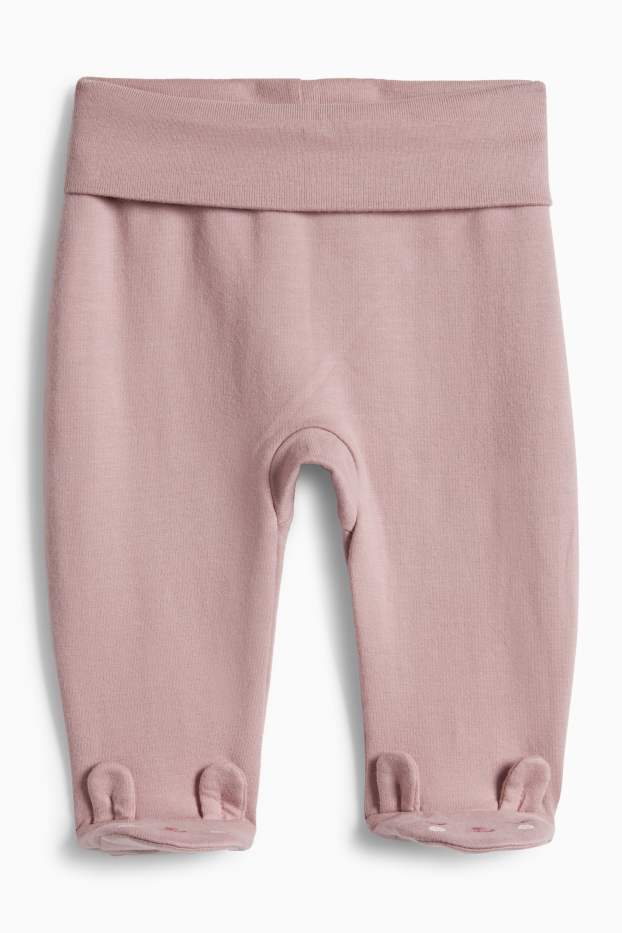 Baby Mädchen - Häschen - Erstlingsoutfit - 2 teilig - cremeweiß