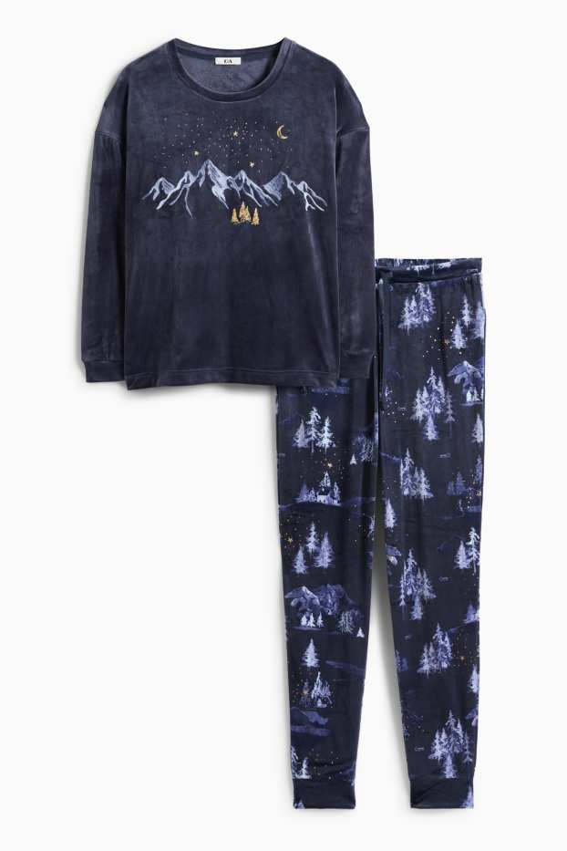 Dona - Pijama - blau fosc