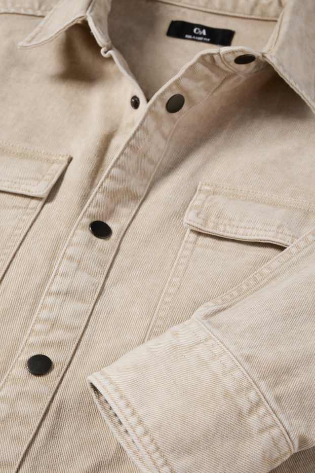 Uomo - Camicia - beige chiaro