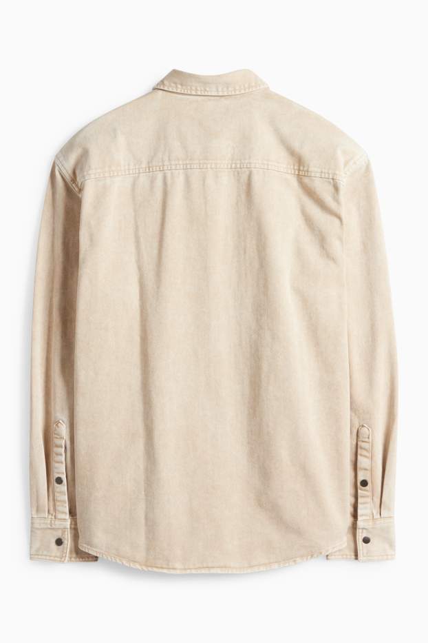 Uomo - Camicia - beige chiaro