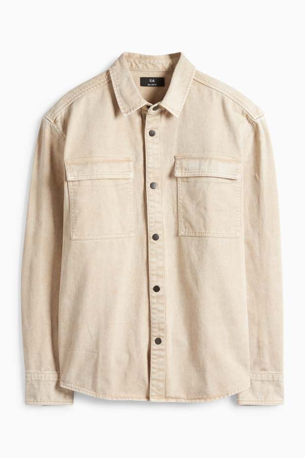 Uomo - Camicia - beige chiaro