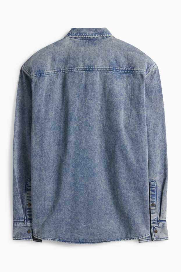 Herren - Jeanshemd - Relaxed Fit - Kent - jeansblau