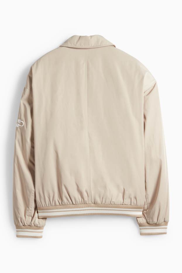 Pánské - Bunda - s výplní - světle béžová