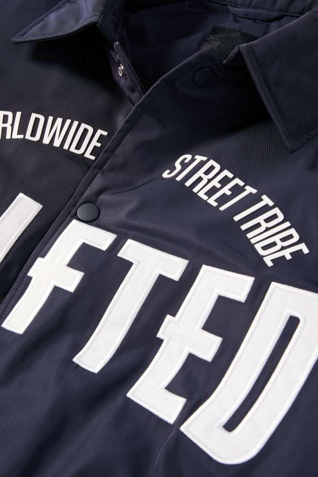 Pánské - Bunda - s výplní - tmavomodrá