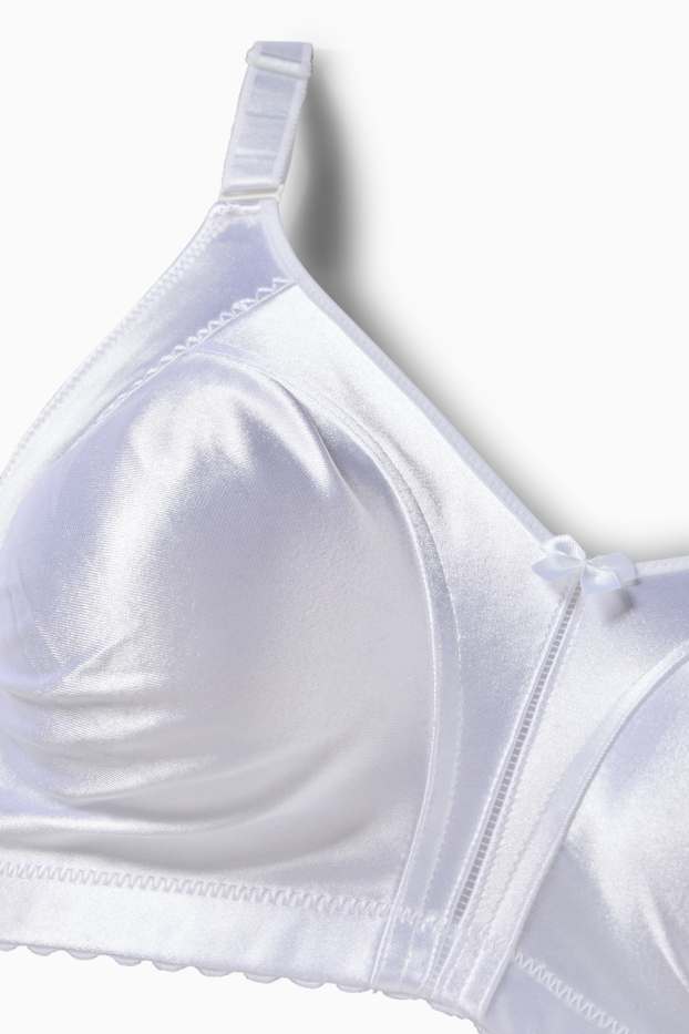 Donna - Reggiseno minimizer senza ferretti - brillante - bianco