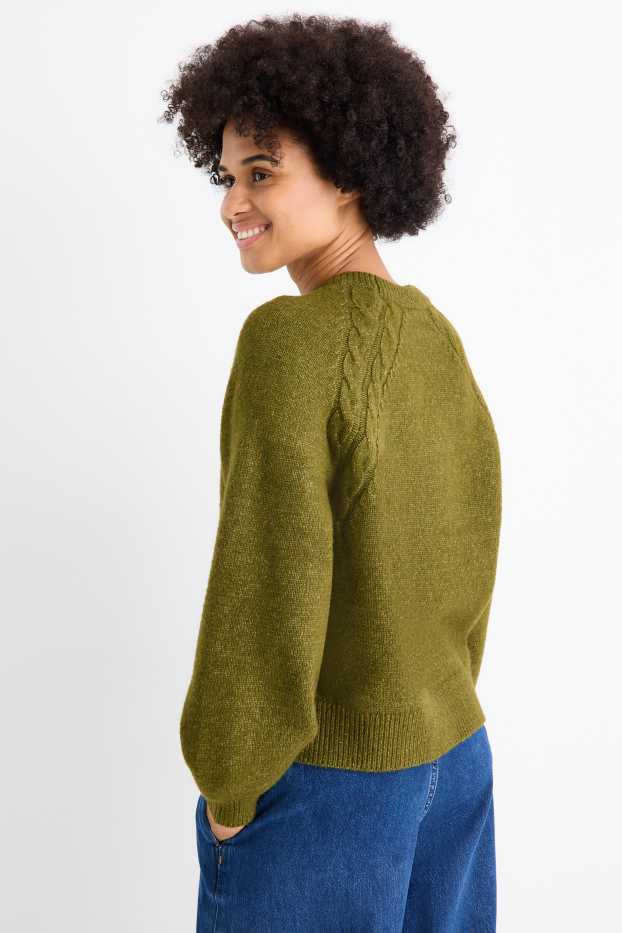 Dames - Trui - donkergroen