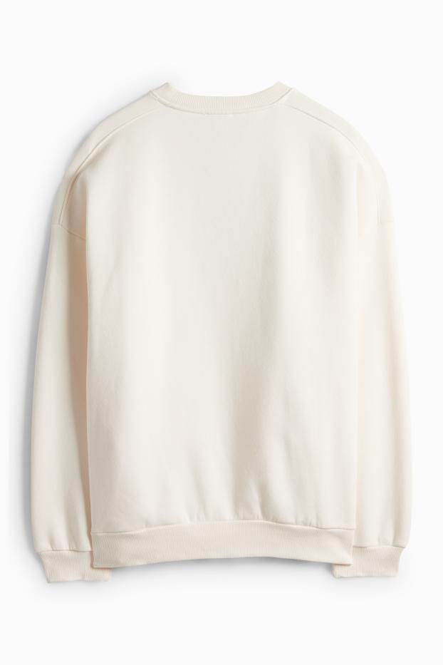 Dámské - Mikina - krémově bílá