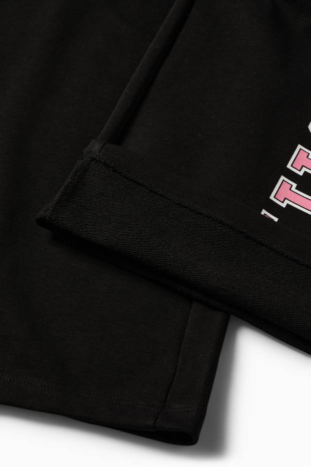 Děti - dívky - Lilo & Stitch - souprava - mikina s kapucí a teplákové kalhoty - 2dílná - růžová