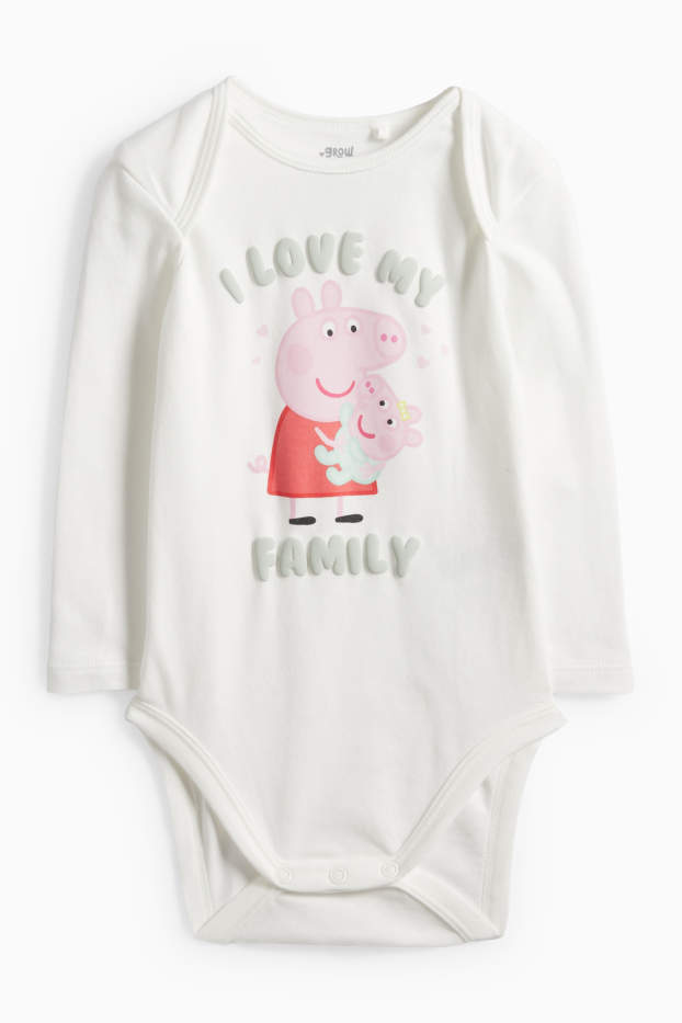 Bébés filles - Peppa Pig - body bébé - blanc