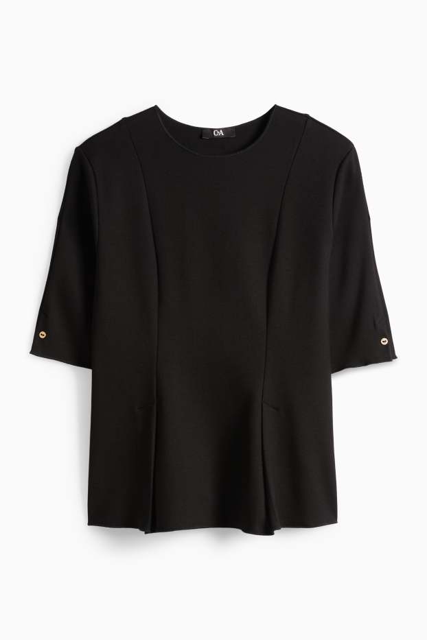 Femei - Tricou - regular fit - negru